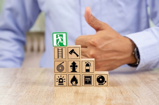 Plano de evacuação de instalações